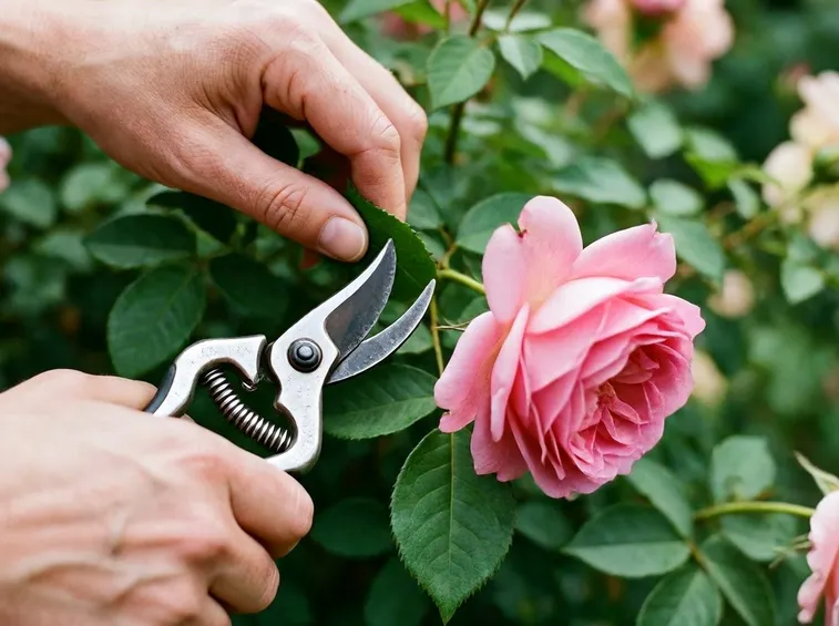potare le rose