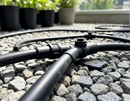 Impianto di irrigazione sul terrazzo